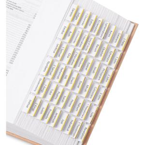 imageMr Pen Bible Tabs 75 pcs White with Gold Edge Laminated Bible Tabs for Women and Men