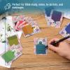 imageMr Pen Plastic Transparent Bible Journaling Sticky Notes 10 Pads 200 Sheets Botanical Design Transparent Bible Sticky Notes with Stylish Protective Envelopes Bible Study Supplies