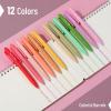 imageMr Pen Retractable Gel Pens for Journaling 12 Pack Assorted Color InkFloral Meadow Fast Dry Colorful ampamp Soft Grip Barrels Smooth Writing 05mm Fine Point Aesthetic Pens