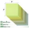 imageMr Pen Sticky Notes 3x3 12 Pads 600 Sheets Shades of Green Sticky Notes 3x3