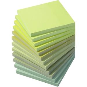 imageMr Pen Sticky Notes 3x3 12 Pads 600 Sheets Shades of Green Sticky Notes 3x3