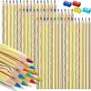 imageMr Pen Rainbow Pencils 48 Pack 7 Color in 1 Rainbow Colored Pencil Fun Pencils for Kids