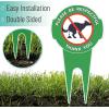 imageMr Pen No Dog Poop Signs for Yard 145quot x 78quot 2 Pack Aluminum Dog Poop Signs for Lawn with Stake Weatherproof Durable and Easy to Install