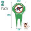 imageMr Pen No Dog Poop Signs for Yard 145quot x 78quot 2 Pack Aluminum Dog Poop Signs for Lawn with Stake Weatherproof Durable and Easy to Install