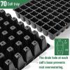 imageMr Pen Seed Starter Tray Kit 5 Pack Black Total 350Cells Seed Starter Kit with Humidity Domes