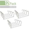 imageMr Pen Space Saving Hangers for Clothes 12 pcs White Plastic Multi Clothes Hangers Space Saving 6 Slots 360 Rotating Hooks