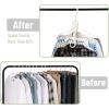 imageMr Pen Space Saving Hangers for Clothes 12 pcs White Plastic Multi Clothes Hangers Space Saving 6 Slots 360 Rotating Hooks