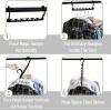 imageMr Pen Space Saving Hangers for Clothes 20 pcs Black Plastic Multi Clothes Hangers Space Saving 6 Slots 360 Rotating Hooks
