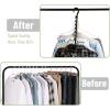imageMr Pen Space Saving Hangers for Clothes 20 pcs Black Plastic Multi Clothes Hangers Space Saving 6 Slots 360 Rotating Hooks
