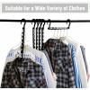 imageMr Pen Space Saving Hangers for Clothes 20 pcs Black Plastic Multi Clothes Hangers Space Saving 6 Slots 360 Rotating Hooks