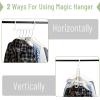 imageMr Pen Space Saving Hangers for Clothes 20 pcs White Plastic Multi Clothes Hangers Space Saving 6 Slots 360 Rotating Hooks