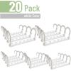 imageMr Pen Space Saving Hangers for Clothes 20 pcs White Plastic Multi Clothes Hangers Space Saving 6 Slots 360 Rotating Hooks