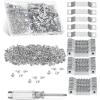 imageMr Pen Sawtooth Picture Hangers 511 Pack Silver Metal Picture Frame Hangers with Screws and Screwdriver