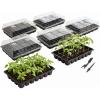 imageMr Pen Seed Starter Tray Kit 5 Pack Black Total 350Cells Seed Starter Kit with Humidity Domes