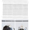 imageMr Pen Space Saving Hangers for Clothes 20 pcs White Plastic Multi Clothes Hangers Space Saving 6 Slots 360 Rotating Hooks