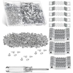 imageMr Pen Sawtooth Picture Hangers 511 Pack Silver Metal Picture Frame Hangers with Screws and Screwdriver