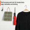 imageMr Pen Push Pin Hooks for Hanging Pictures 30 Pack Black Decorative Push Pins for Wall Tacks Wall Pins for Hanging and Bulletin Board
