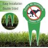 imageMr Pen No Dog Poop Signs for Yard 12quot x 65quot 2 Pack Aluminum Dog Poop Signs for Lawn with Stake Weatherproof Durable and Easy to Install