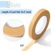 imageMr Pen Green Masking Tape 06 Inch Wide 50 MetersRoll 3 Rolls Green Painters TapeOrange Yellow