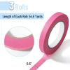 imageMr Pen Green Masking Tape 06 Inch Wide 50 MetersRoll 3 Rolls Green Painters TapePink