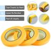 imageMr Pen Green Masking Tape 06 Inch Wide 50 MetersRoll 3 Rolls Green Painters TapeYellow