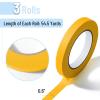 imageMr Pen Green Masking Tape 06 Inch Wide 50 MetersRoll 3 Rolls Green Painters TapeYellow