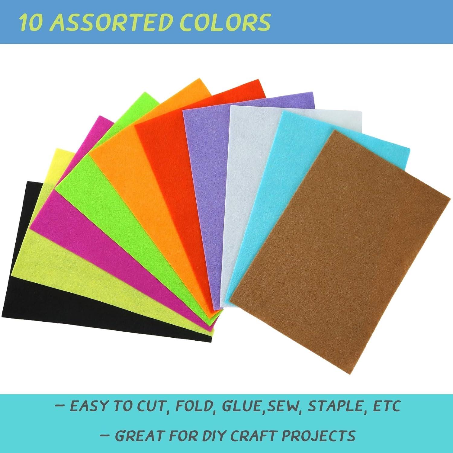 imageMr Pen Felt Felt Sheets 10 Pack 12 x 8 Inch Assorted Color Felt Fabric Felt Sheets for Crafts Craft Felt Felt Paper Felt for Crafts Fabric Craft Sheets Felt Pack Felt Craft