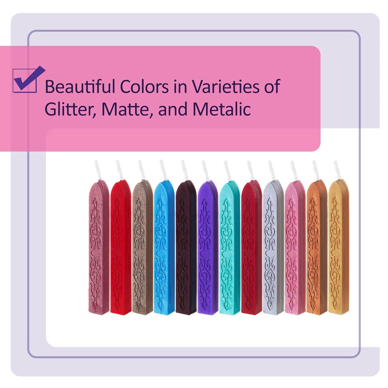 imageMr Pen Wax Seal Sticks 12 Pack Assorted Colors for Stamp Seals Envelope Sealer