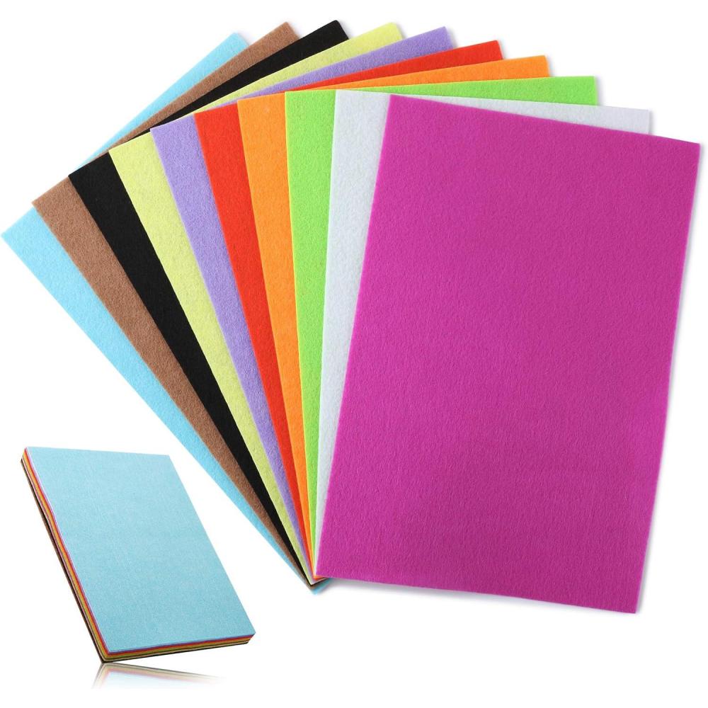 imageMr Pen Felt Felt Sheets 10 Pack 12 x 8 Inch Assorted Color Felt Fabric Felt Sheets for Crafts Craft Felt Felt Paper Felt for Crafts Fabric Craft Sheets Felt Pack Felt Craft