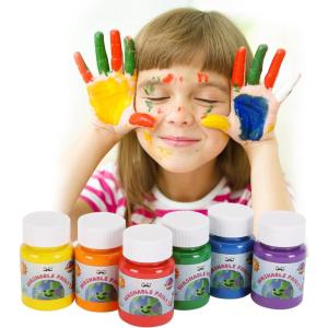imageMr Pen Washable Kids Paint 6 Colors 24 oz Each Washable Paint for Kids Non Toxic Kids Washable Paint Washable Finger Paint Washable Non Toxic Paint Kids Paint Set Paints for Kids Kid Paint