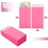imageMr Pen Money Envelopes for Cash 65quot x 35quot 100 Pack Gold Kraft Paper Cash Envelopes for MoneyLight Pink