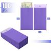 imageMr Pen Money Envelopes for Cash 65quot x 35quot 100 Pack Gold Kraft Paper Cash Envelopes for MoneyPastel Purple
