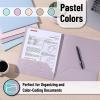 imageMr Pen Plastic Folders with Pockets 5 pcs Creamy Serenity 2 Pocket Folders PlasticPastel Colors