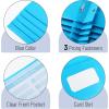 imageMr Pen Plastic Folders with Pockets and Prongs 5 Pack Letter Size Green Shades Flexible Plastic Folders with ProngsBlue  Organizational Sheets