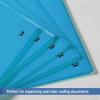 imageMr Pen Plastic Folders with Pockets and Prongs 5 Pack Letter Size Green Shades Flexible Plastic Folders with ProngsBlue