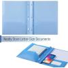imageMr Pen Plastic Folders with Pockets and Prongs 5 Pack Letter Size Green Shades Flexible Plastic Folders with ProngsBlue Shades
