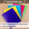 imageMr Pen Plastic Folders with Pockets and Prongs 5 Pack Letter Size Green Shades Flexible Plastic Folders with ProngsBright Colors