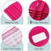 imageMr Pen Plastic Folders with Pockets and Prongs 5 Pack Letter Size Green Shades Flexible Plastic Folders with ProngsMagenta  Organizational Sheets