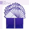 imageMr Pen Plastic Folders with Pockets and Prongs 5 Pack Letter Size Green Shades Flexible Plastic Folders with ProngsPurple  Organizational Sheets