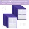 imageMr Pen Plastic Folders with Pockets and Prongs 5 Pack Letter Size Green Shades Flexible Plastic Folders with ProngsPurple  Organizational Sheets