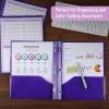 imageMr Pen Plastic Folders with Pockets and Prongs 5 Pack Letter Size Green Shades Flexible Plastic Folders with ProngsPurple  Organizational Sheets