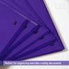 imageMr Pen Plastic Folders with Pockets and Prongs 5 Pack Letter Size Green Shades Flexible Plastic Folders with ProngsPurple