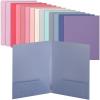 imageMr Pen Plastic Folders with Pockets 5 pcs Creamy Serenity 2 Pocket Folders PlasticLavender Fields