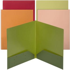 imageMr Pen Plastic Folders with Pockets 5 pcs Creamy Serenity 2 Pocket Folders PlasticTerracotta