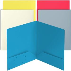 imageMr Pen Plastic Folders with Pockets 5 pcs Creamy Serenity 2 Pocket Folders PlasticTropical Paradise