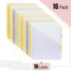 imageMr Pen Binder Dividers with Pockets and Tabs 6 Sets 8 TabsSet Colorful Bulk 3 Ring Binder Dividers with Tabs and Pockets on Both SidesMarshmallow Twist