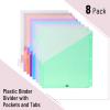 imageMr Pen Binder Dividers with Pockets and Tabs 6 Sets 8 TabsSet Colorful Bulk 3 Ring Binder Dividers with Tabs and Pockets on Both SidesPastel