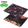 imageMr Pen Mouse Pad 125quotx 105quot 2 Pack Black Pattern Laptop and Computer Mouse Pad Gaming AntiSlip Rubber BaseFloral