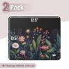 imageMr Pen Mouse Pad 125quotx 105quot 2 Pack Black Pattern Laptop and Computer Mouse Pad Gaming AntiSlip Rubber BaseGarden Flowers