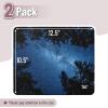 imageMr Pen Mouse Pad 125quotx 105quot 2 Pack Black Pattern Laptop and Computer Mouse Pad Gaming AntiSlip Rubber BaseNight Sky